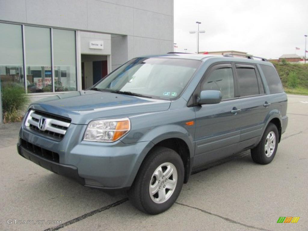 2008 Pilot Value Package 4WD - Steel Blue Metallic / Gray photo #2