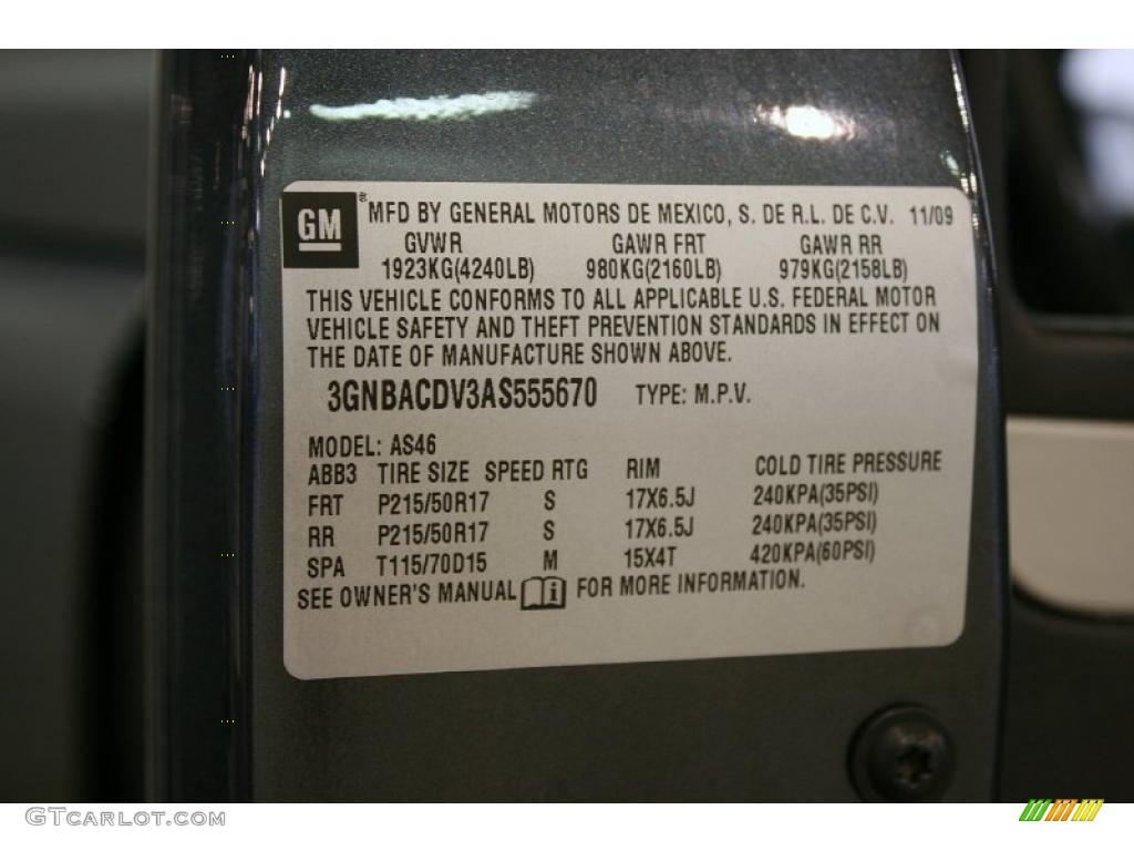 2010 HHR LT - Cyber Gray Metallic / Ebony photo #27