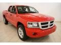 2008 Flame Red Dodge Dakota Big Horn Crew Cab 4x4  photo #1