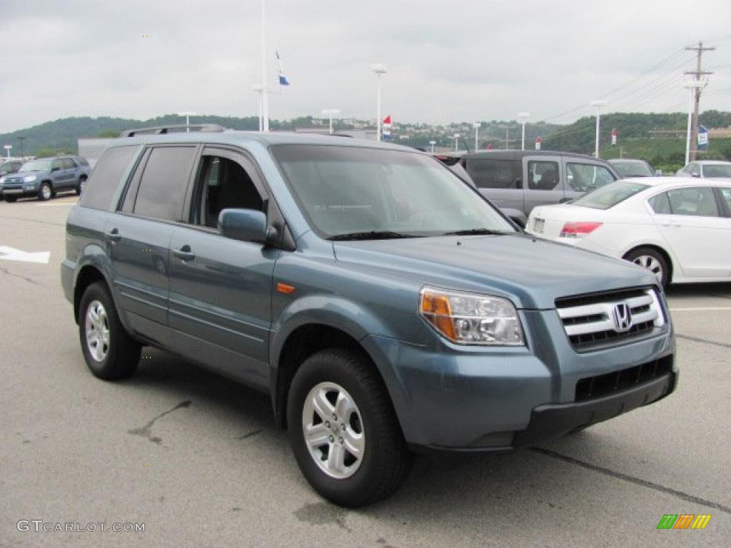 2008 Pilot Value Package 4WD - Steel Blue Metallic / Gray photo #9
