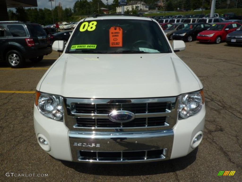 2009 Escape Limited V6 4WD - White Suede / Stone photo #7