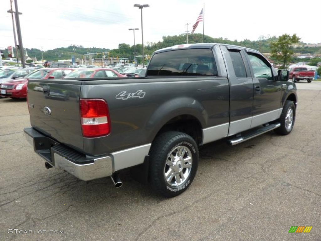 2006 F150 XLT SuperCab 4x4 - Dark Shadow Grey Metallic / Medium Flint photo #4