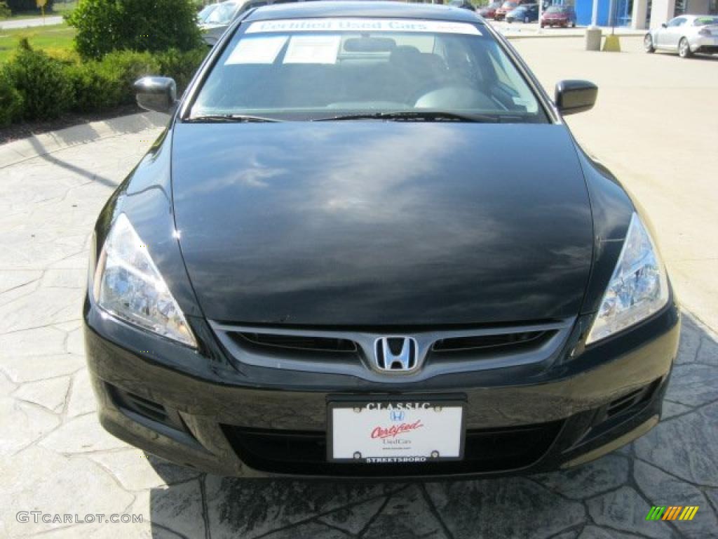 2007 Accord EX Coupe - Nighthawk Black Pearl / Black photo #2