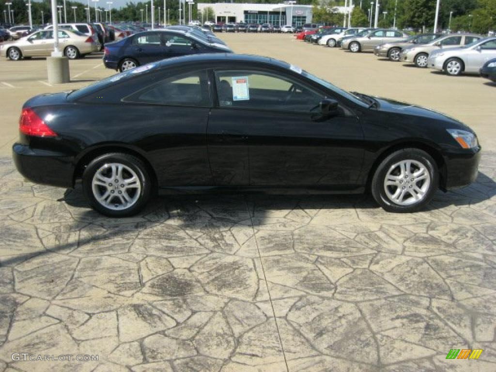 2007 Accord EX Coupe - Nighthawk Black Pearl / Black photo #5
