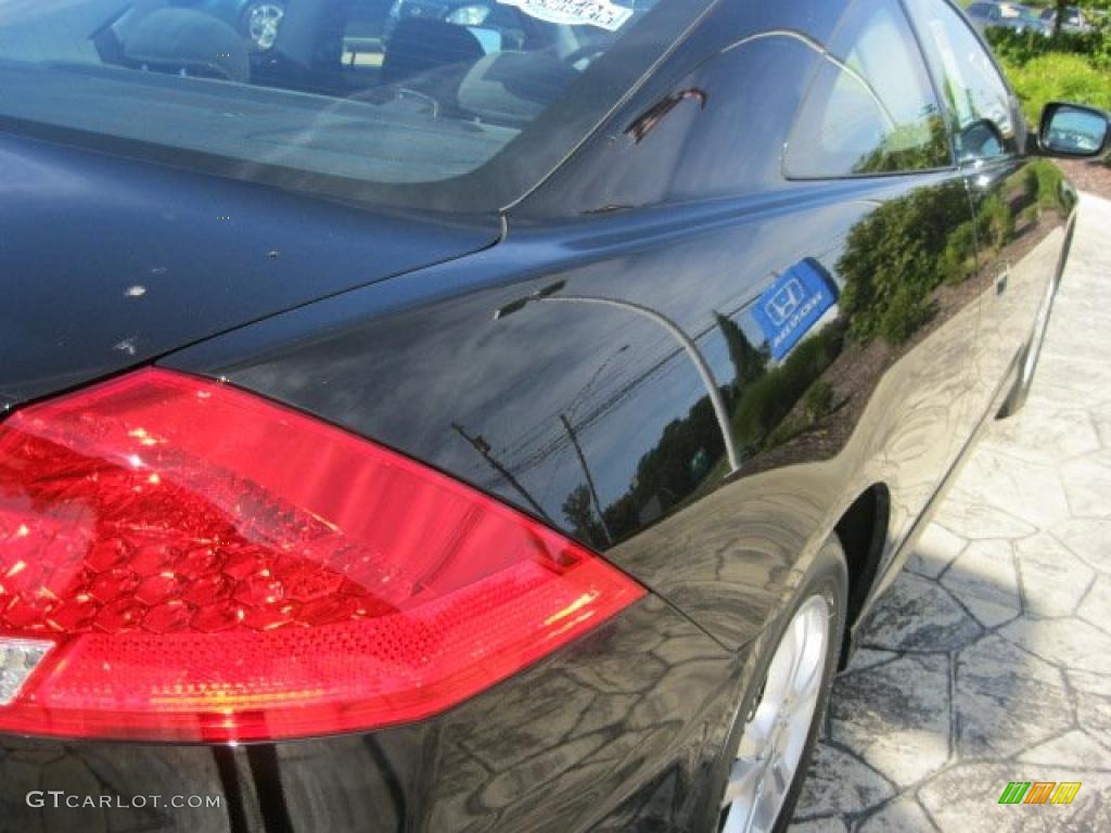 2007 Accord EX Coupe - Nighthawk Black Pearl / Black photo #6