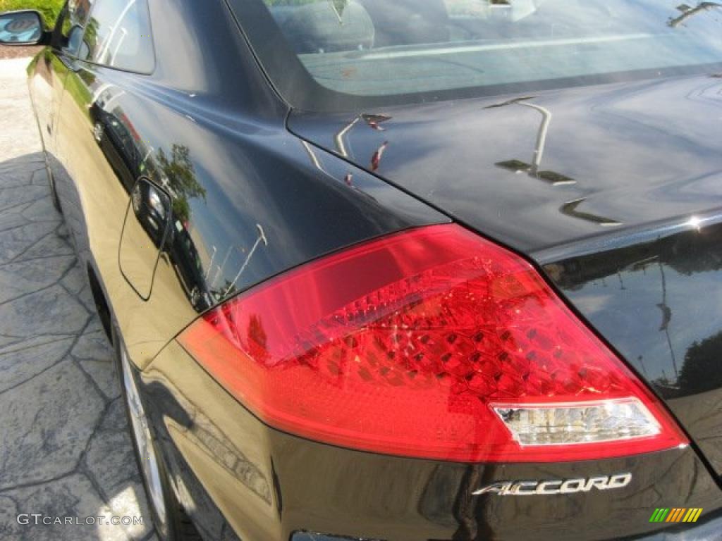 2007 Accord EX Coupe - Nighthawk Black Pearl / Black photo #8