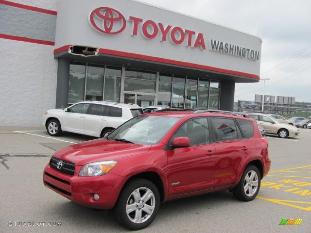 2007 RAV4 Sport - Barcelona Red Pearl / Dark Charcoal photo #1