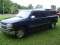 2000 Indigo Blue Metallic Chevrolet Silverado 1500 LS Extended Cab 4x4  photo #1