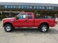 2008 Bright Red Ford F350 Super Duty XLT SuperCab 4x4  photo #1