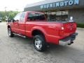 2008 Bright Red Ford F350 Super Duty XLT SuperCab 4x4  photo #2