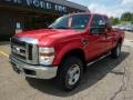 2008 Bright Red Ford F350 Super Duty XLT SuperCab 4x4  photo #8