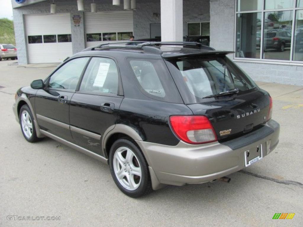 2003 Midnight Black Pearl Subaru Impreza Outback Sport Wagon 33328488