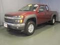 2007 Deep Ruby Red Metallic Chevrolet Colorado LT Z71 Extended Cab 4x4  photo #1