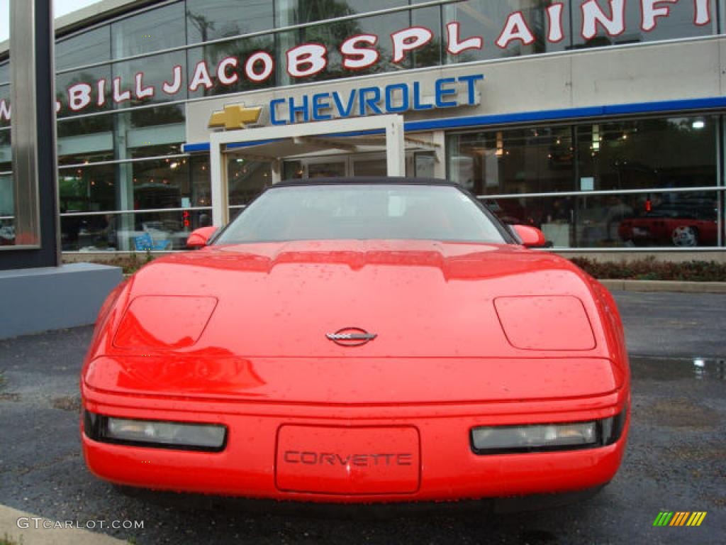 1995 Corvette Convertible - Torch Red / Red photo #3