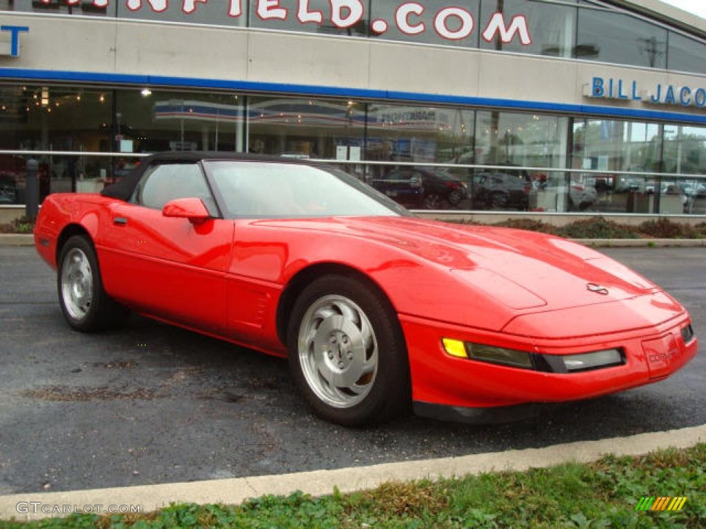 1995 Corvette Convertible - Torch Red / Red photo #4