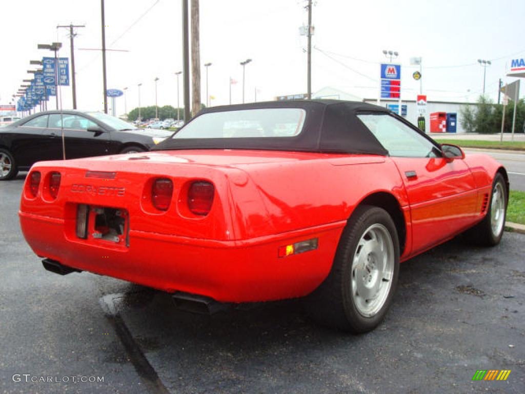 1995 Corvette Convertible - Torch Red / Red photo #5