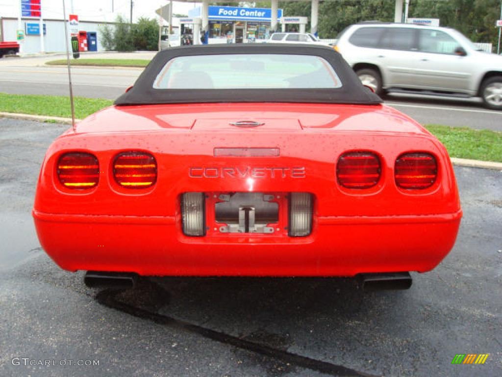 1995 Corvette Convertible - Torch Red / Red photo #6