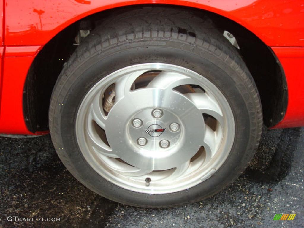 1995 Corvette Convertible - Torch Red / Red photo #8