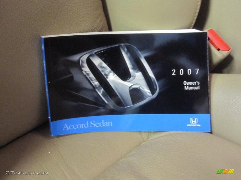 2007 Accord EX-L V6 Sedan - Desert Mist Metallic / Ivory photo #14