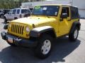 2008 Detonator Yellow Jeep Wrangler Rubicon 4x4  photo #1