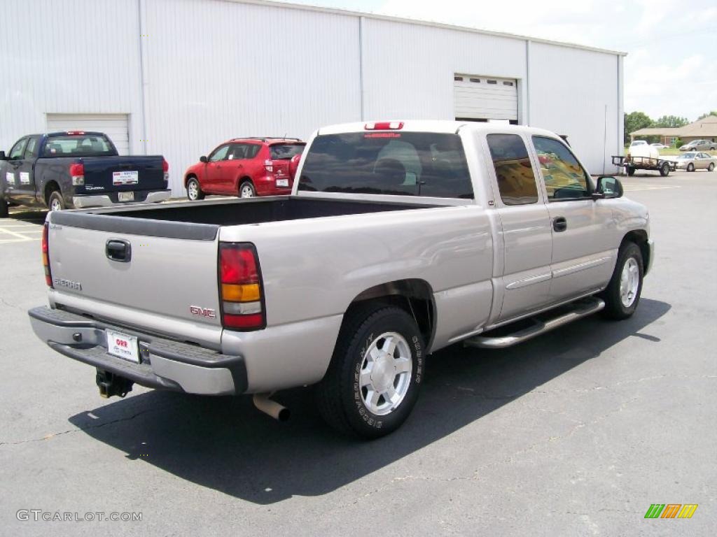 2005 Sierra 1500 SLT Extended Cab - Silver Birch Metallic / Dark Pewter photo #4