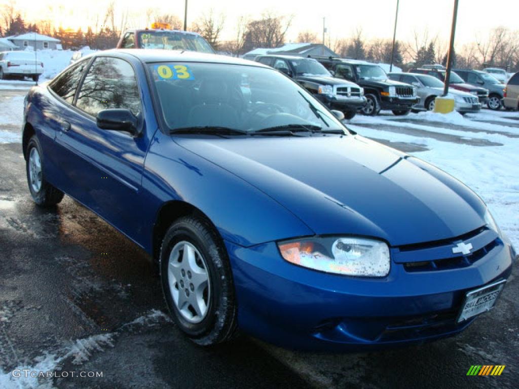 2003 Cavalier Coupe - Arrival Blue Metallic / Graphite Gray photo #4