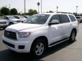 2009 Super White Toyota Sequoia SR5  photo #2