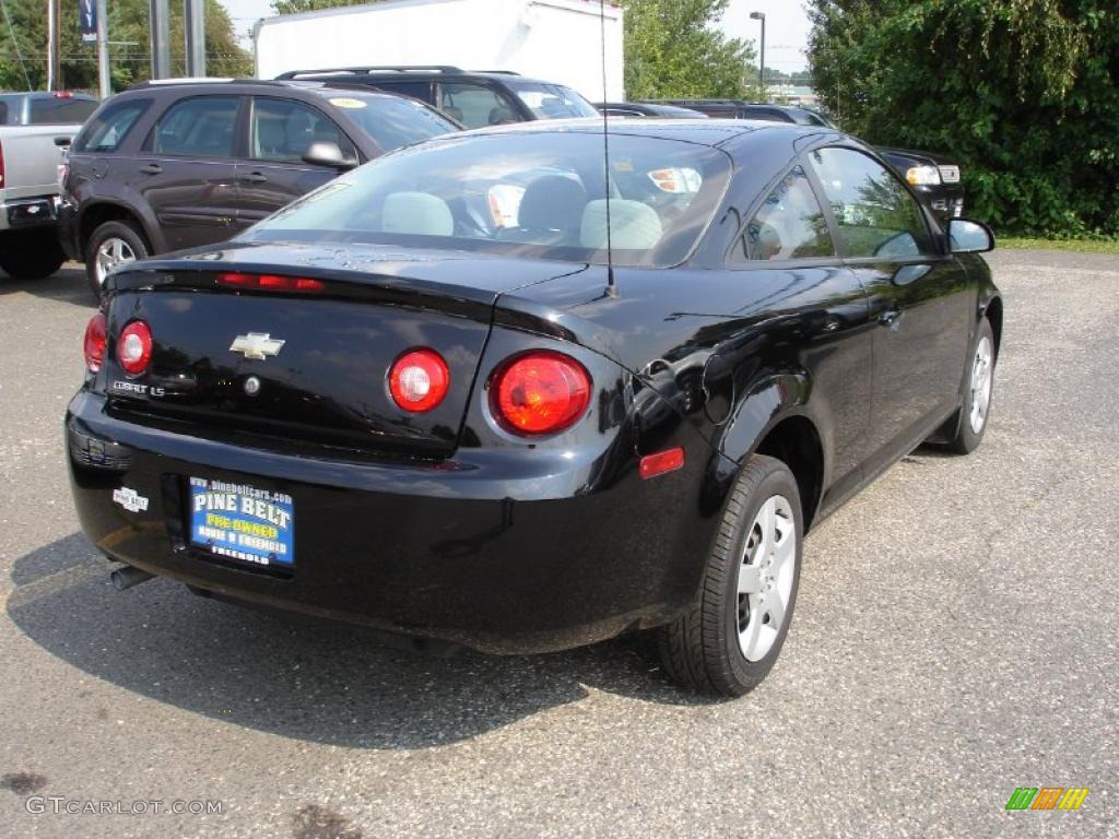 2007 Cobalt LS Coupe - Black / Gray photo #4