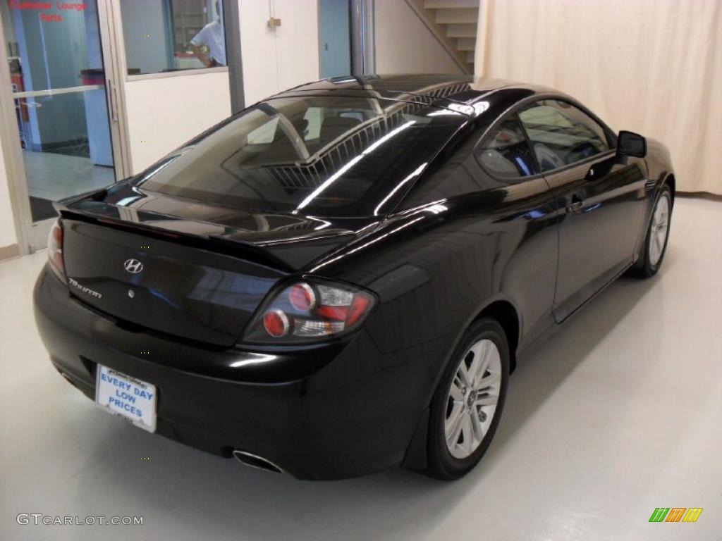 2008 Tiburon GS - Black Pearl / GS Black Cloth photo #4