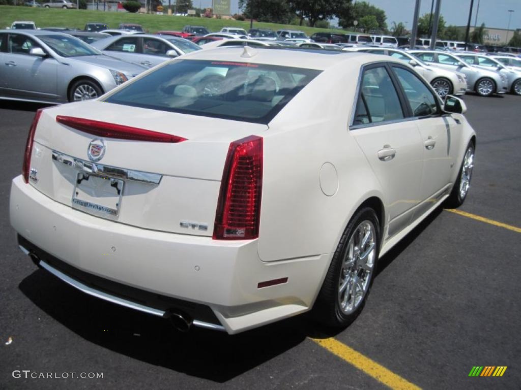 2009 CTS -V Sedan - White Diamond Tri-Coat / Light Titanium/Ebony photo #6