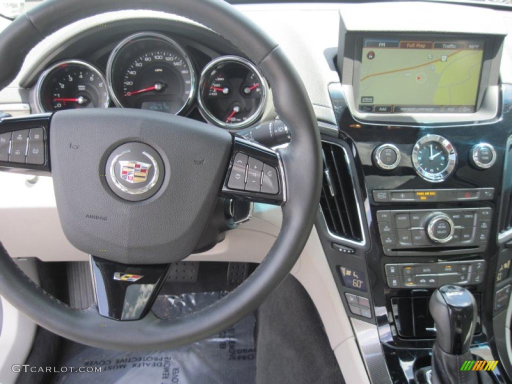 2009 CTS -V Sedan - White Diamond Tri-Coat / Light Titanium/Ebony photo #14