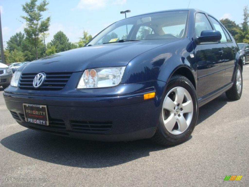 2003 Jetta GLS TDI Sedan - Galactic Blue Metallic / Beige photo #1