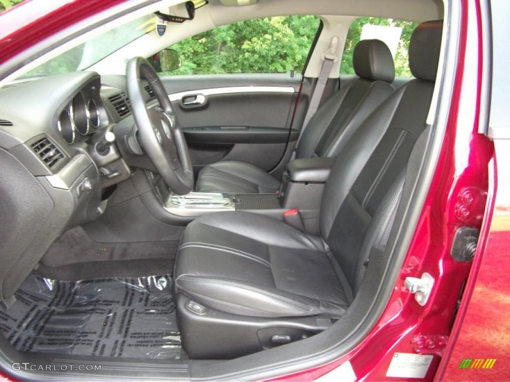 2009 Aura XR V6 - Red Jewel Tintcoat / Black photo #13