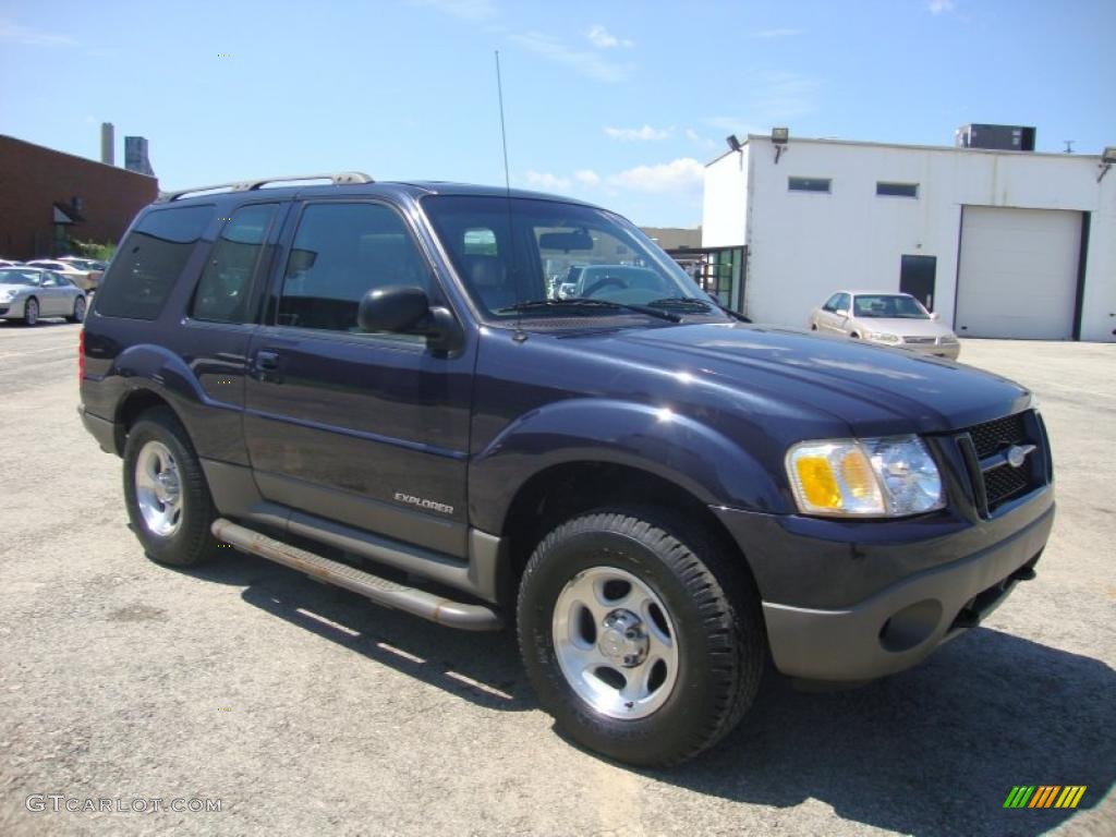 2001 Explorer Sport 4x4 - Deep Wedgewood Blue Metallic / Dark Graphite photo #6