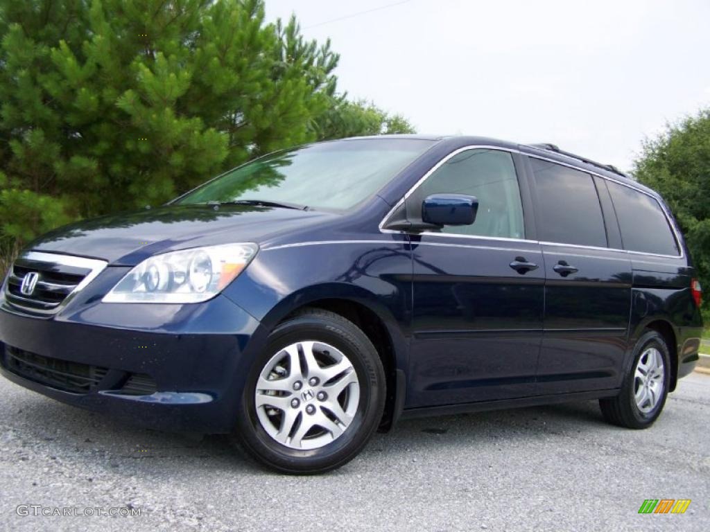 2005 Odyssey EX-L - Midnight Blue Pearl / Gray photo #2