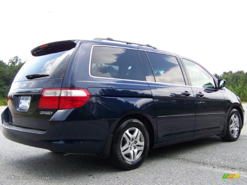 2005 Odyssey EX-L - Midnight Blue Pearl / Gray photo #3