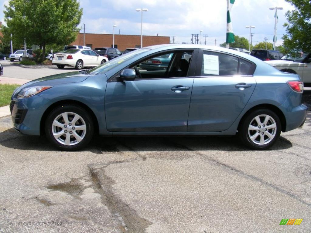 2010 MAZDA3 i Touring 4 Door - Gunmetal Blue Mica / Black photo #2