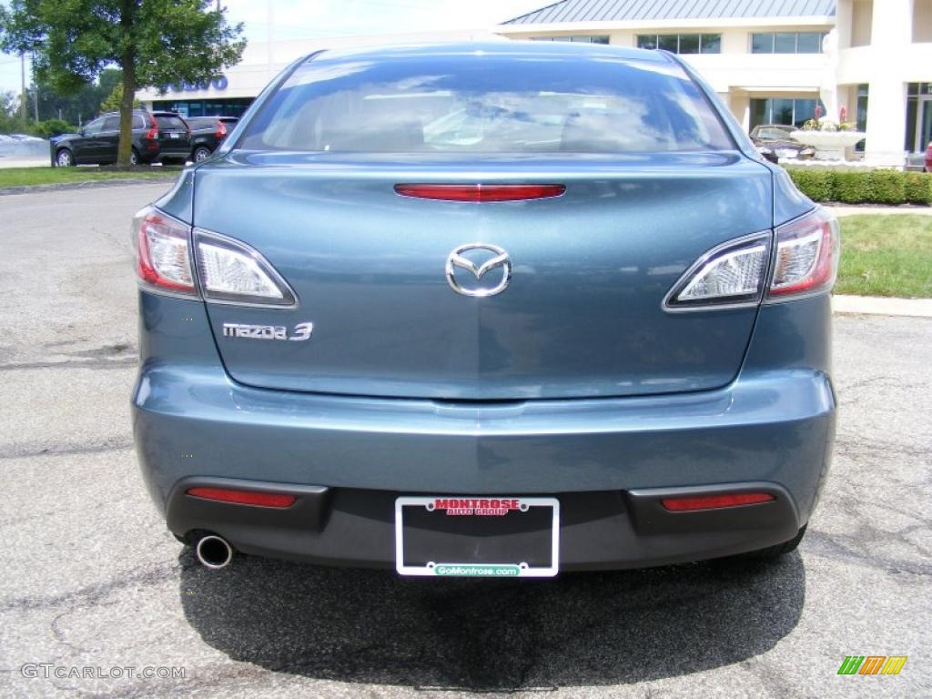 2010 MAZDA3 i Touring 4 Door - Gunmetal Blue Mica / Black photo #4