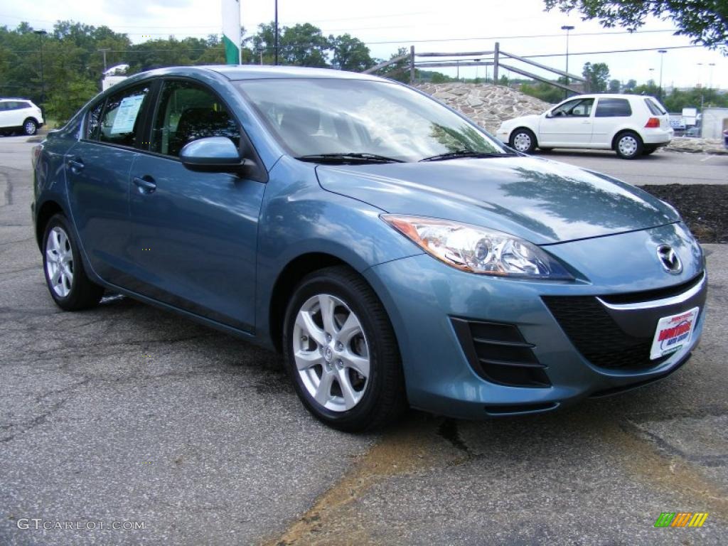 2010 MAZDA3 i Touring 4 Door - Gunmetal Blue Mica / Black photo #7