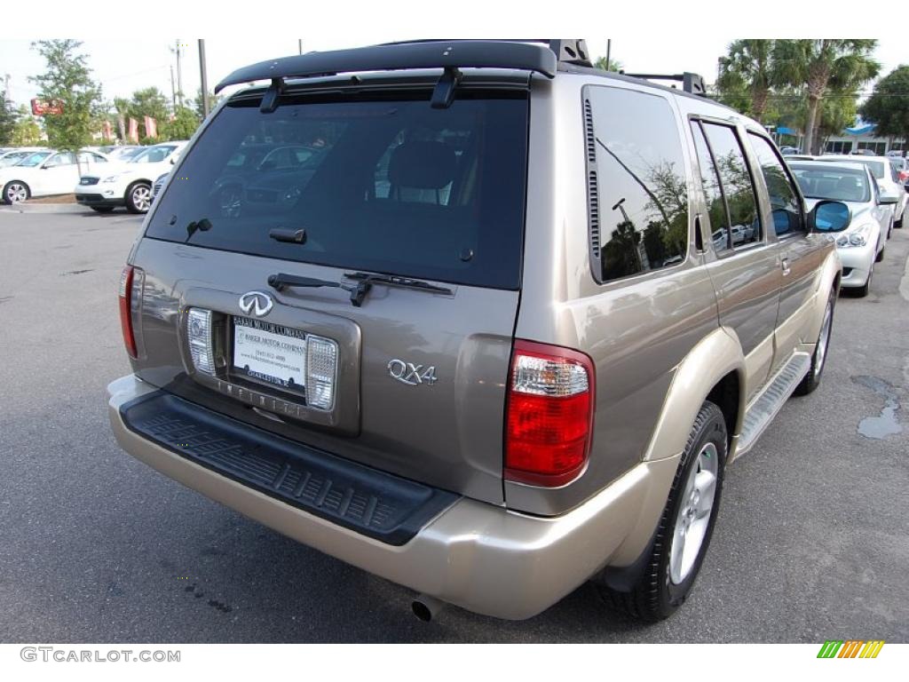 2001 QX4  - Bronze Metallic / Stone Beige photo #16