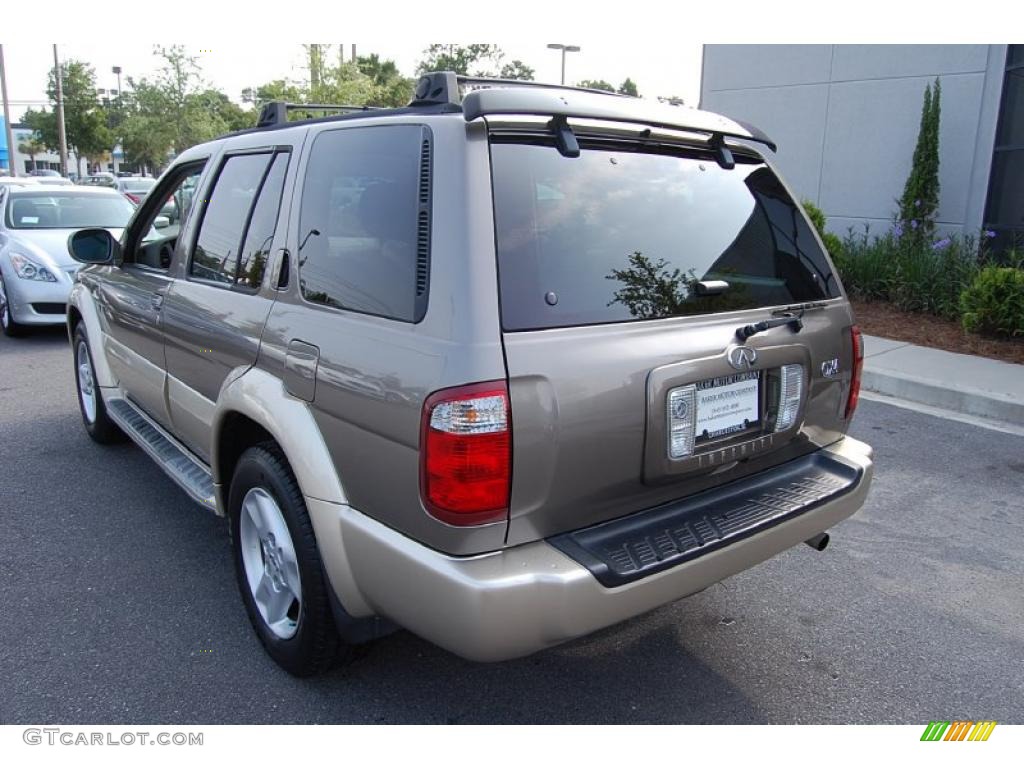 2001 QX4  - Bronze Metallic / Stone Beige photo #18