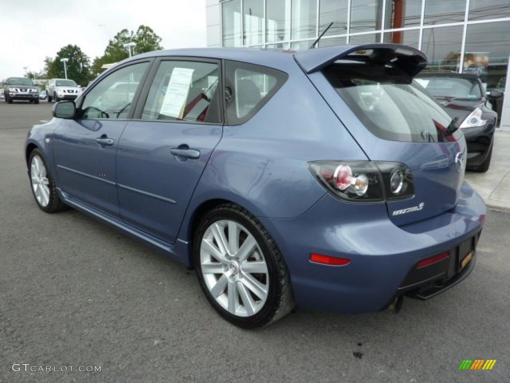 2008 MAZDA3 MAZDASPEED Sport - Cosmic Blue Mica / MAZDASPEED Gray/Black photo #3