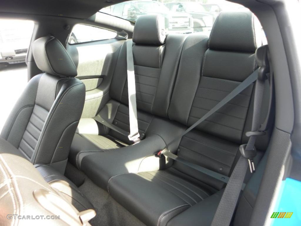 2011 Mustang V6 Premium Coupe - Grabber Blue / Charcoal Black photo #10