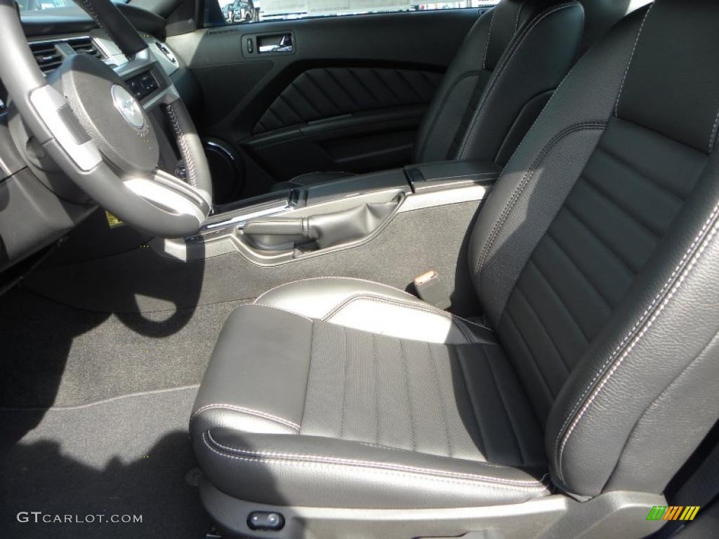 2011 Mustang V6 Premium Coupe - Grabber Blue / Charcoal Black photo #15
