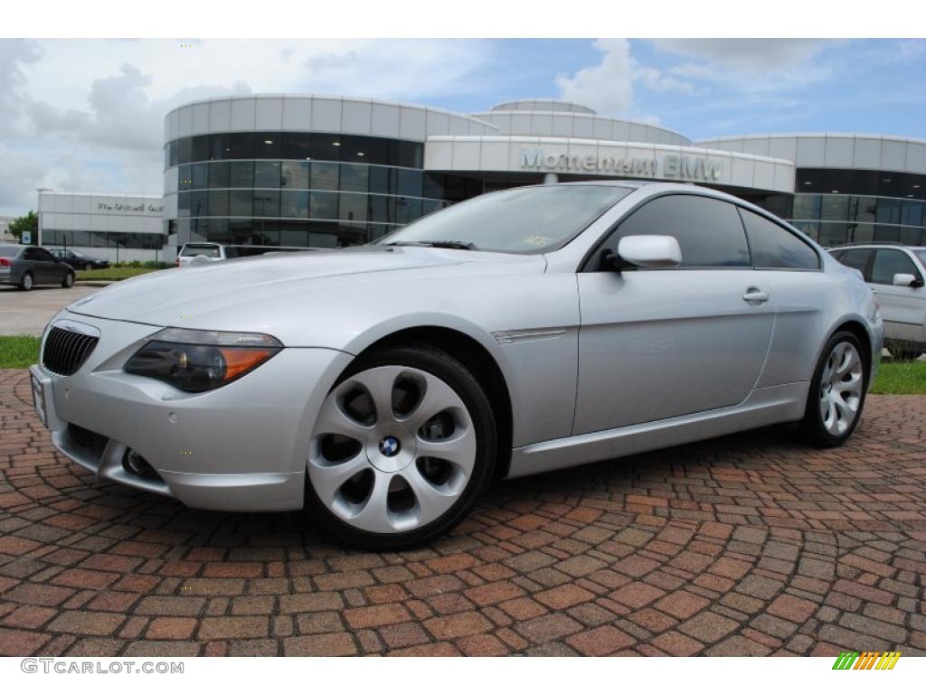 2007 6 Series 650i Coupe - Titanium Silver Metallic / Black photo #1
