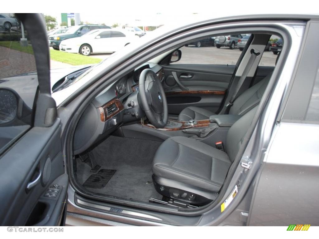 2009 3 Series 328i Sedan - Space Grey Metallic / Black photo #13