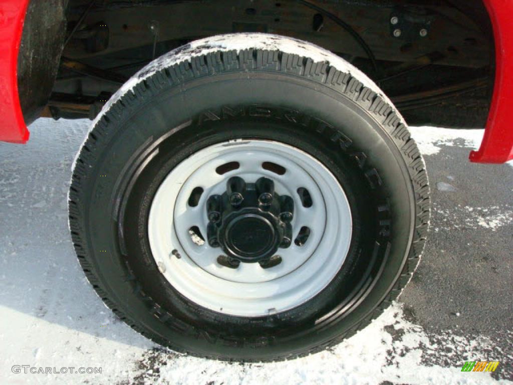 2001 F250 Super Duty XL Regular Cab 4x4 - Red / Medium Graphite photo #7
