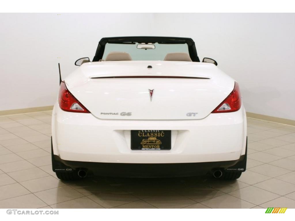 2007 G6 GT Convertible - Ivory White / Light Taupe photo #6