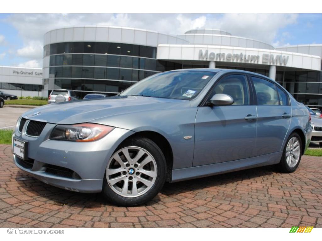 2007 3 Series 328i Sedan - Atlantic Blue Metallic / Beige photo #1