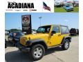 2008 Detonator Yellow Jeep Wrangler X 4x4  photo #1